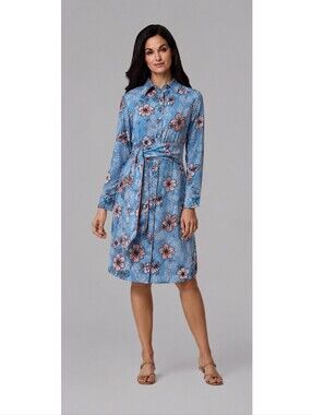 Coolibar Kitts Tropical Print Shirtdress UPF 50+